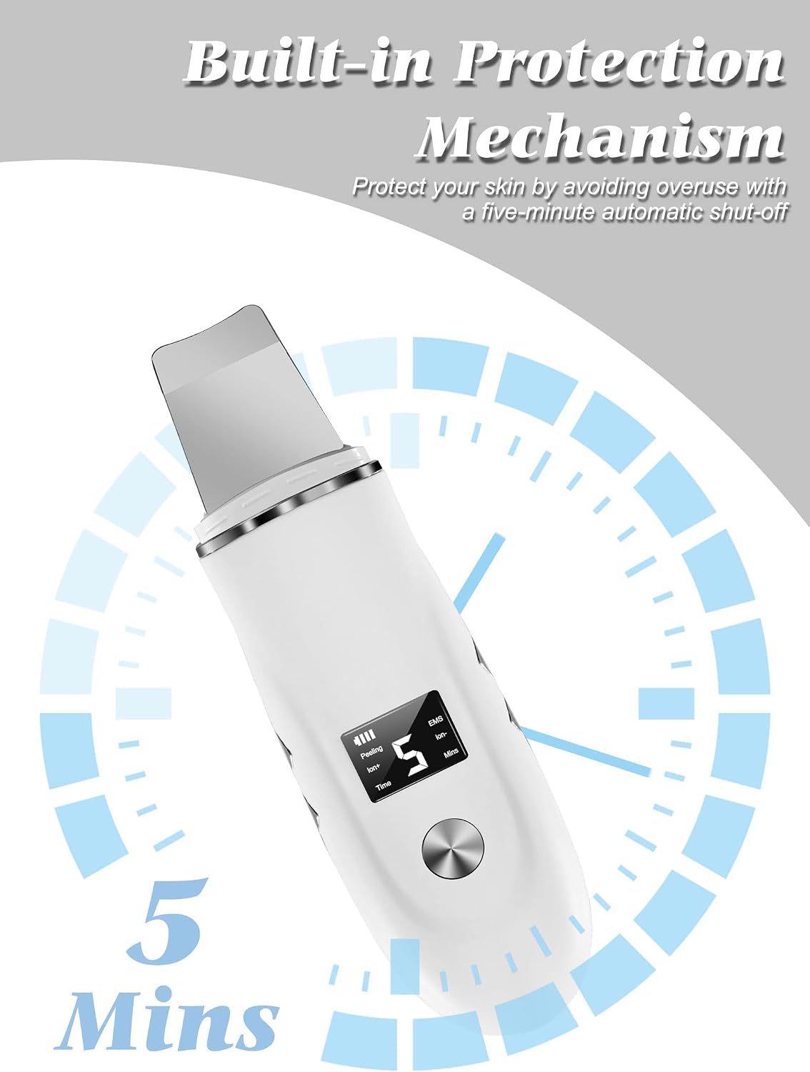 Ultrasonic Facial Skin Scrubber and Pore Cleansing Spatula - 13
