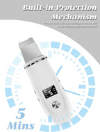 Ultrasonic Facial Skin Scrubber and Pore Cleansing Spatula