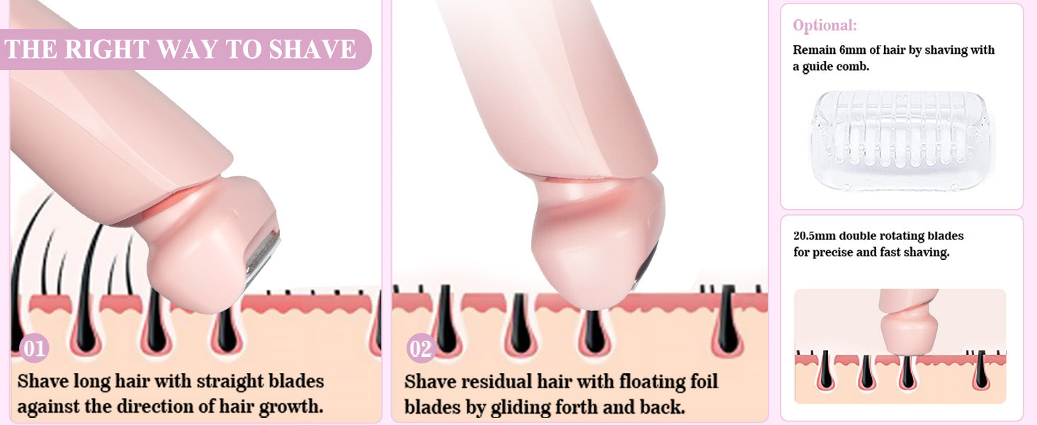 Painless Electric Hair Removal Shaver for Women - 10