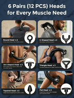 Dual-Head Handheld Muscle Massage Gun