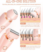 Pain-Free Electric Shaver for Women Body and Facial Hair