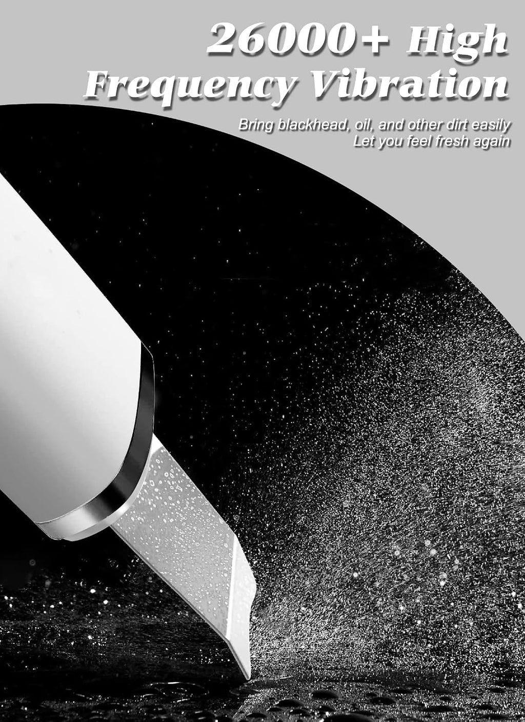 Ultrasonic Facial Skin Scrubber and Pore Cleansing Spatula