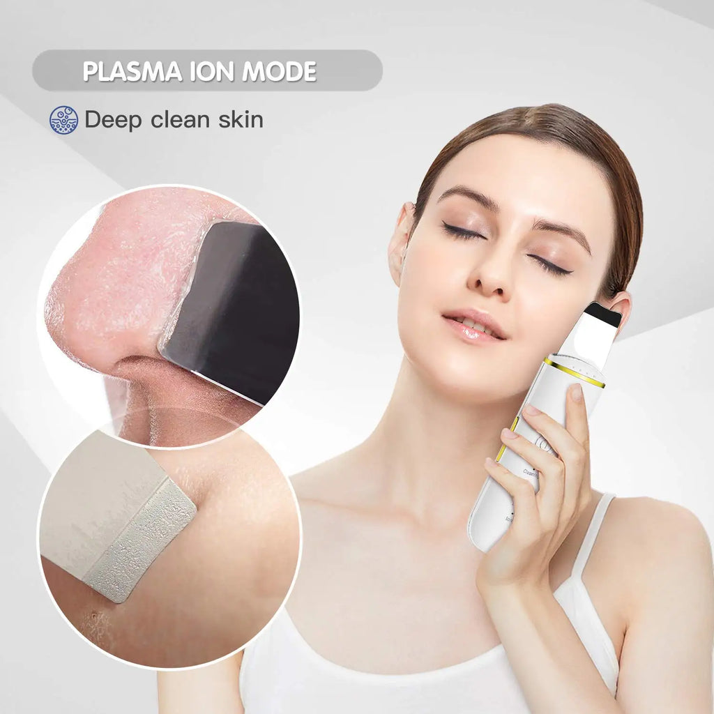 Ultrasonic Facial Skin Scrubber and Pore Cleanser