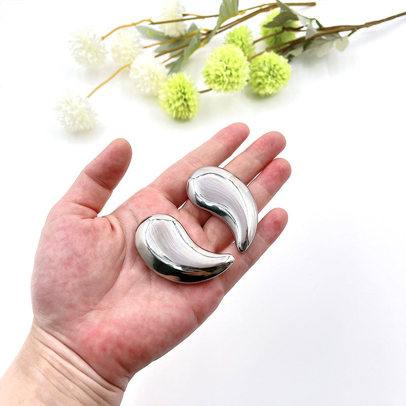 Reusable Stainless Steel Cooling Eye Pads for Puffiness - 12
