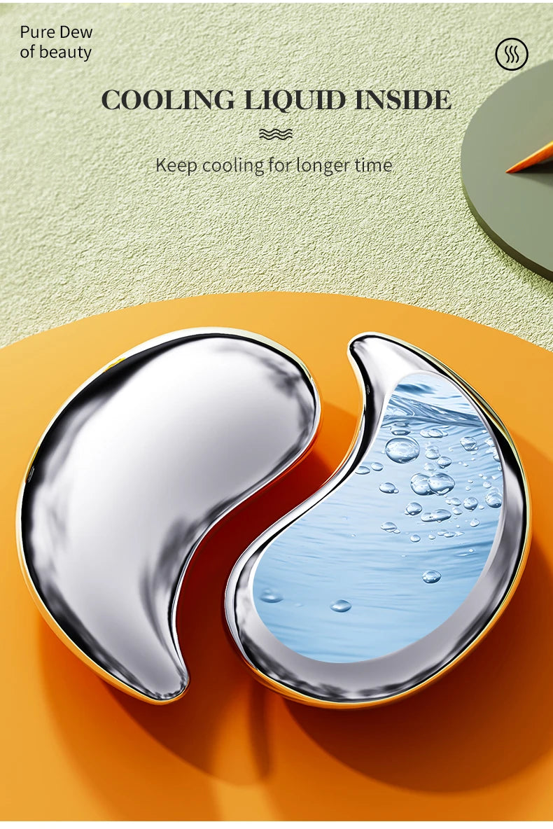 Reusable Stainless Steel Cooling Eye Pads for Puffiness - 9