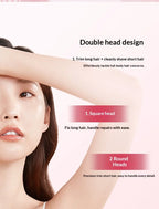 2-in-1 Painless Electric Shaver for Full Body Hair Removal
