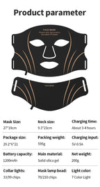 7-Color LED Light Therapy Face and Neck Mask