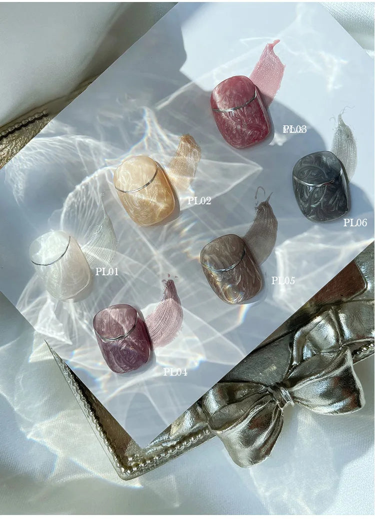 Pearl Shell Thread Gel Nail Polish for UV and LED Lamps - 10
