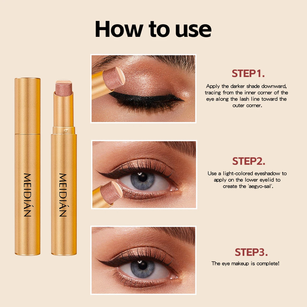 Three-Tone Gradient Eyeshadow Stick for Beginners