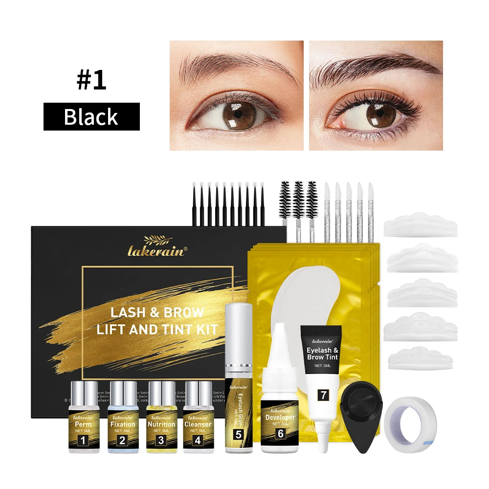 Professional Lash Lift and Brow Tint Kit for Salon Results
