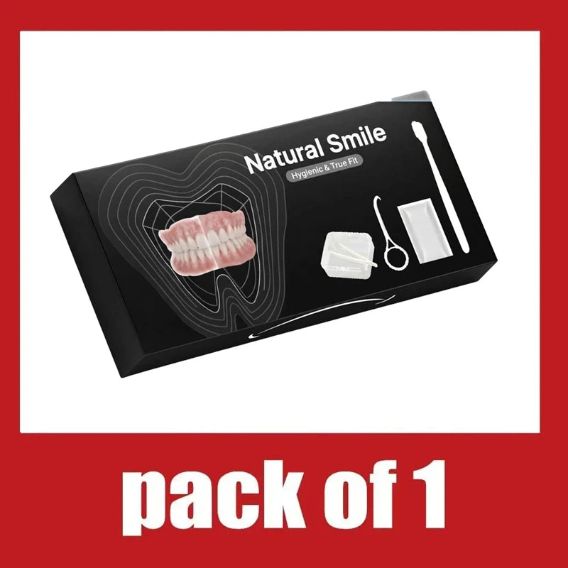 Comfort Fit Full Mouth Denture Set with Cleaning Kit