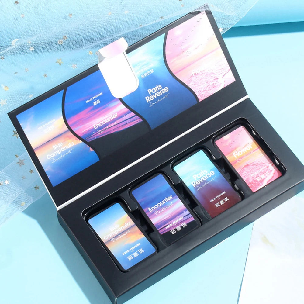 Portable Solid Perfume Fragrance Set