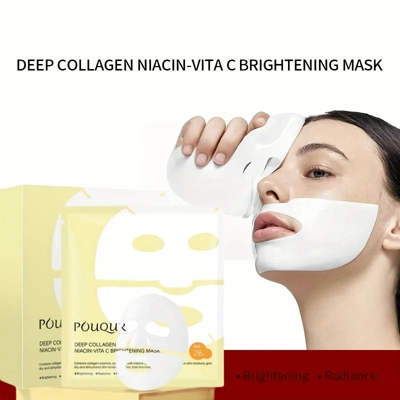 Collagen and Vitamin C Brightening Face Mask - 10