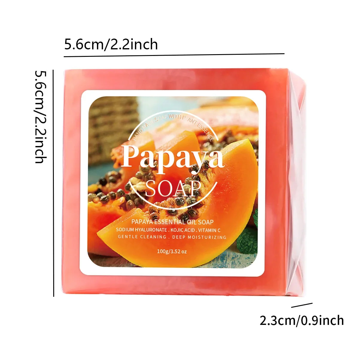 Papaya Extract Whitening and Deep Cleansing Soap Bar - 6
