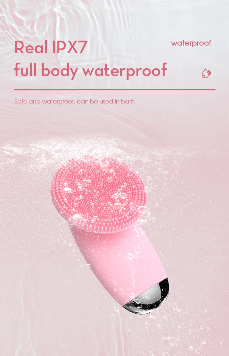 Electric Sonic Facial Cleansing Brush for Radiant Skin