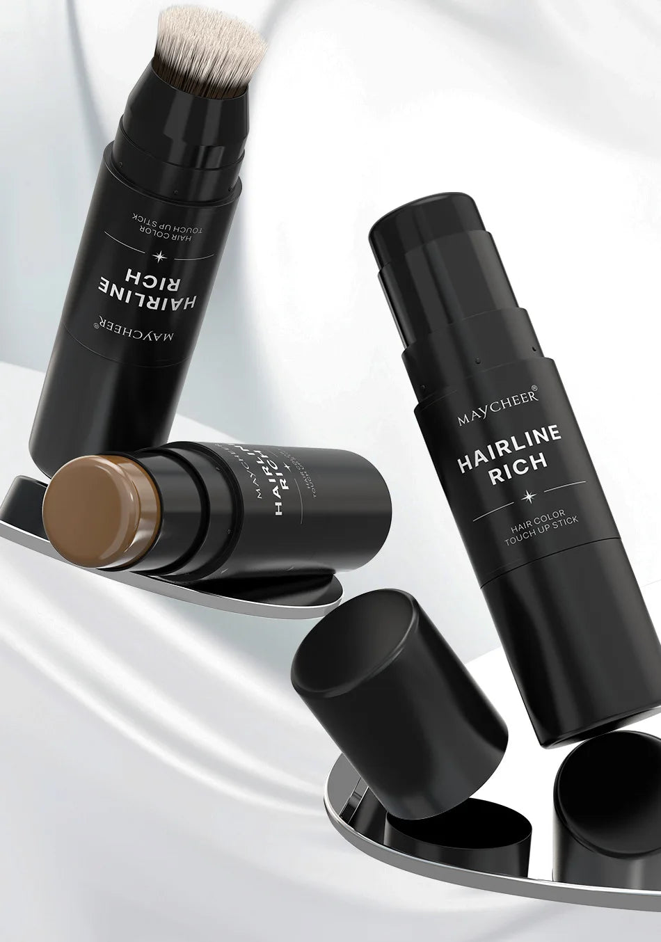 Waterproof Hairline Root Touch-Up Stick for Gray Coverage