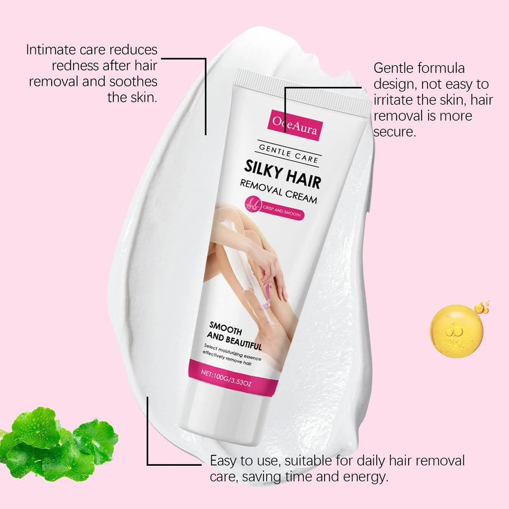 Painless Gentle Hair Removal Cream for Sensitive Skin