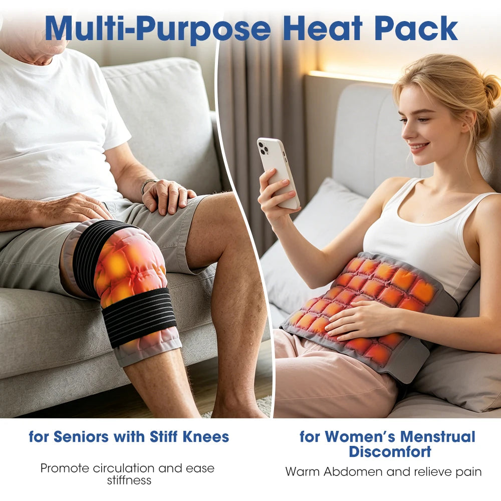Reusable Hot and Cold Knee Ice Pack Wrap - 10