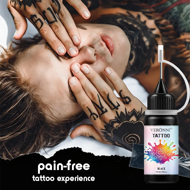 Waterproof Temporary Tattoo Ink Kit with Stencils - 13