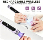 Portable Electric Nail Drill and UV Light Kit