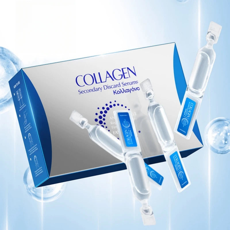 Collagen Hydrating Face Serum Ampoules for Radiant Skin