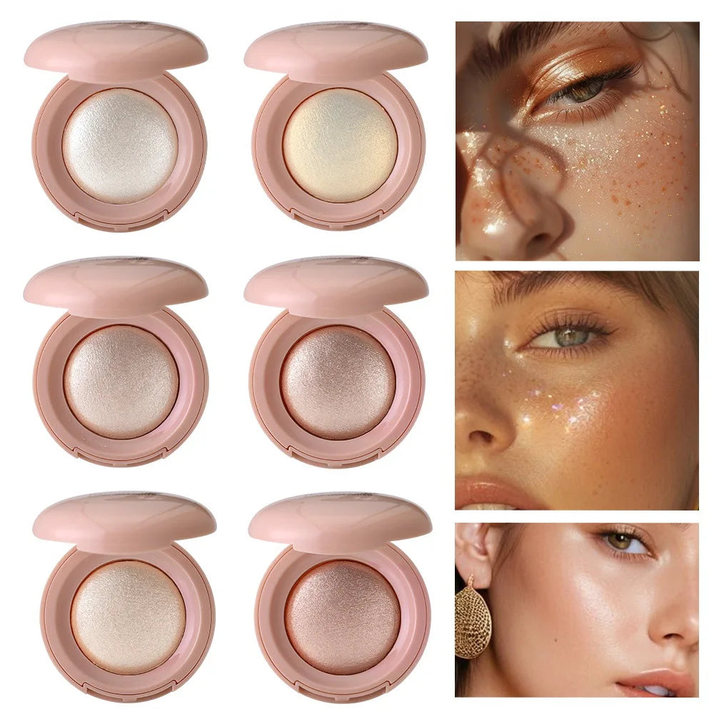 Shimmering Face Highlighter Powder for Natural Glow