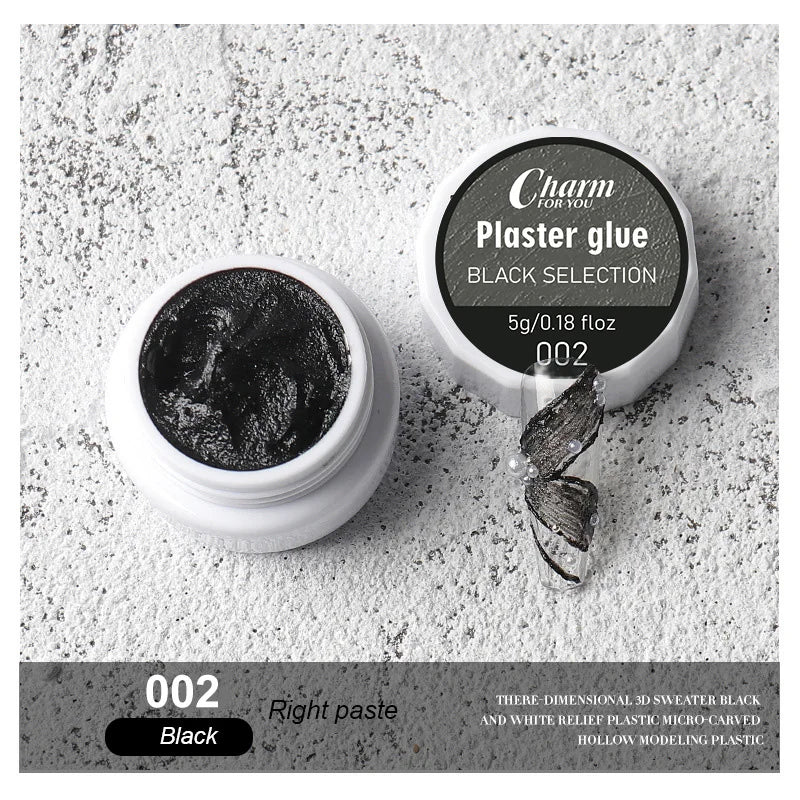 3D Plaster Effect Sand Texture Nail Art Gel