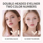Dual-Head Waterproof Winged Eyeliner Stamp Pen