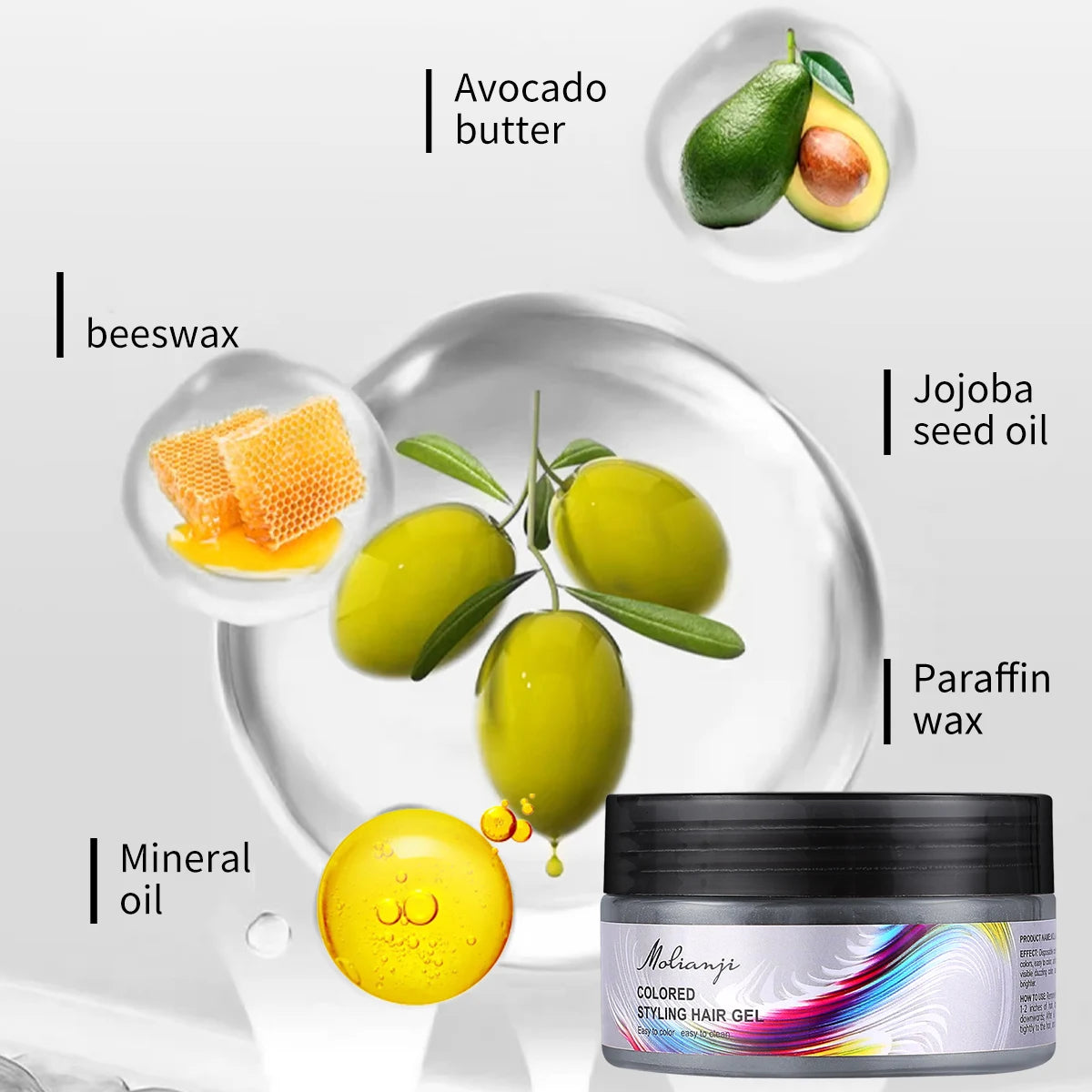 Temporary Color Hair Styling Wax