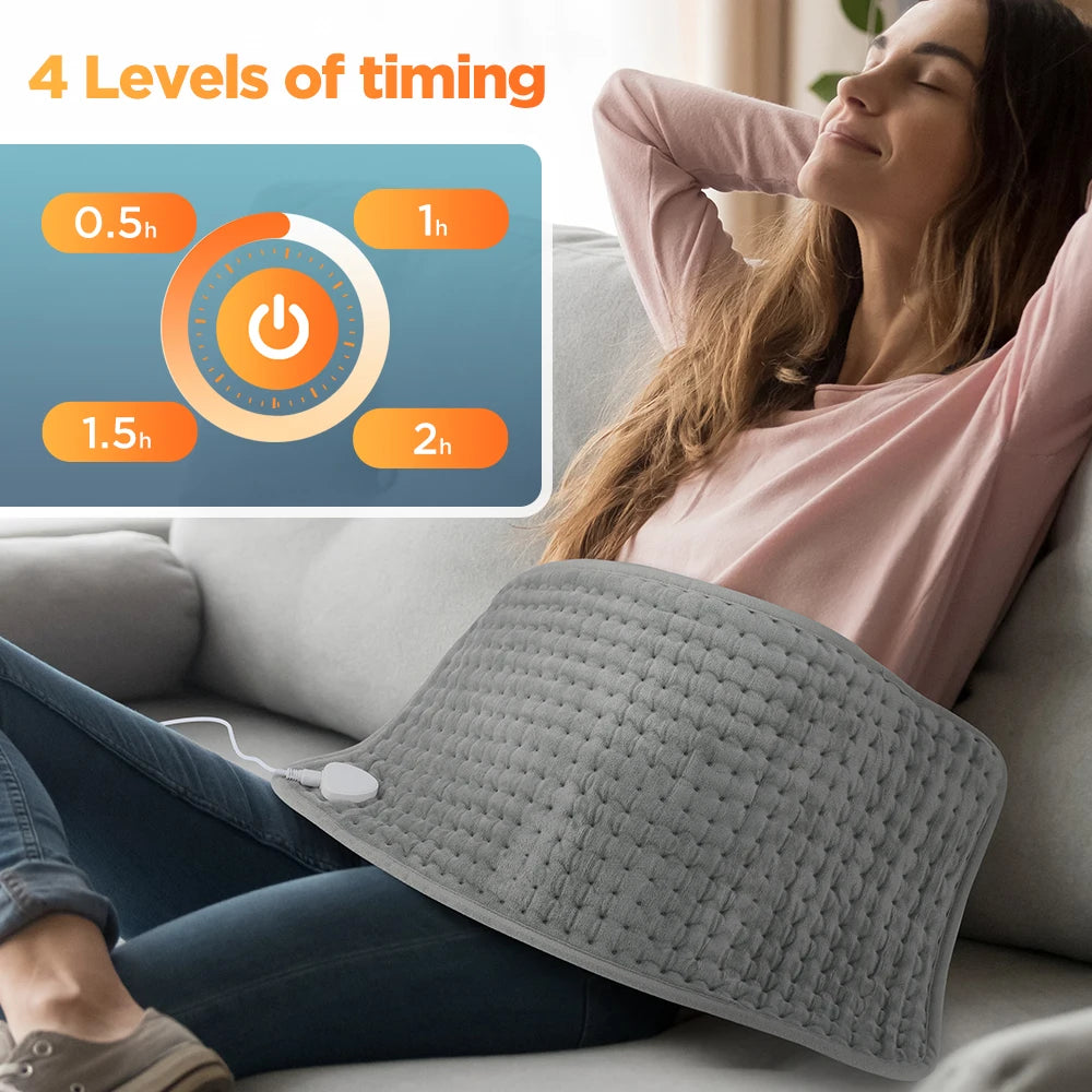 Electric Heating Pad for Back Pain and Muscle Relief - 4