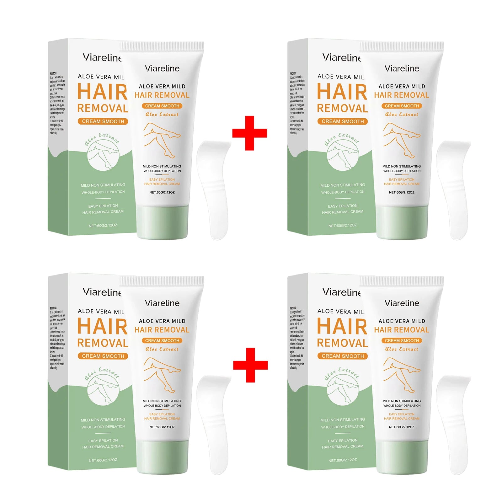 Painless Aloe Vera Hair Removal Cream for Smooth Skin - 15