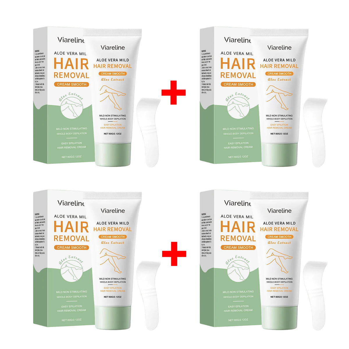 Painless Aloe Vera Hair Removal Cream for Smooth Skin