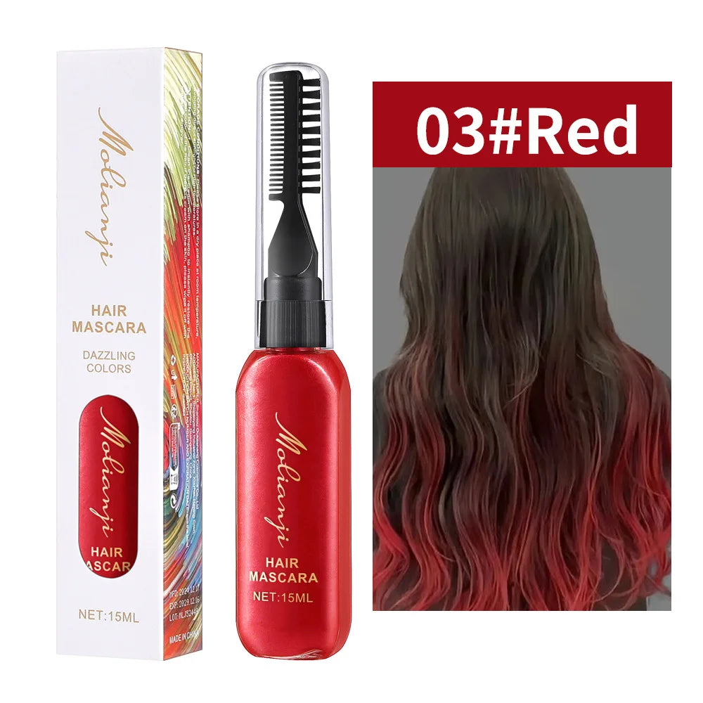 Temporary Washable Hair and Eyelash Color Mascara
