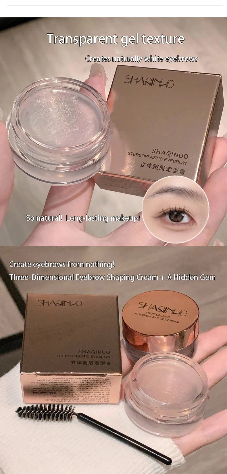 Waterproof 3D Eyebrow Styling Sculpting Gel - 8