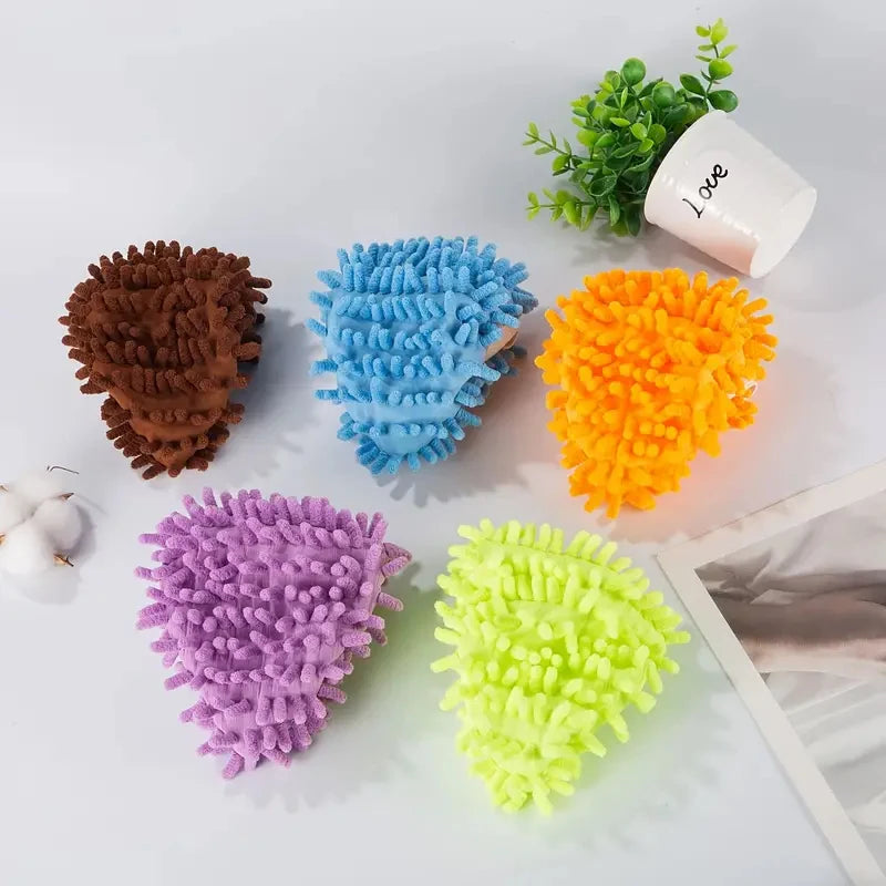 Chenille Microfiber Mop Shoe Covers for Hands-Free Floor Cleaning
