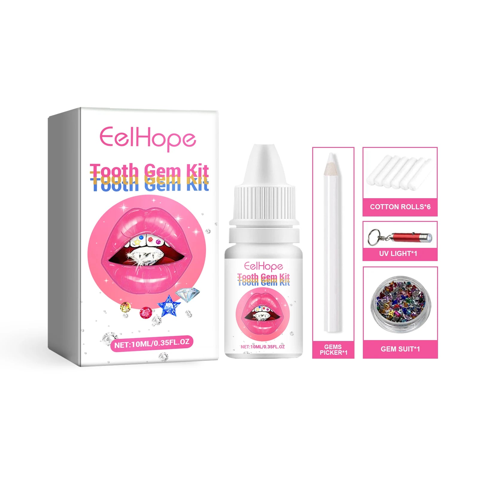 DIY Professional Tooth Gem Kit for Sparkling Dental Jewelry - 20