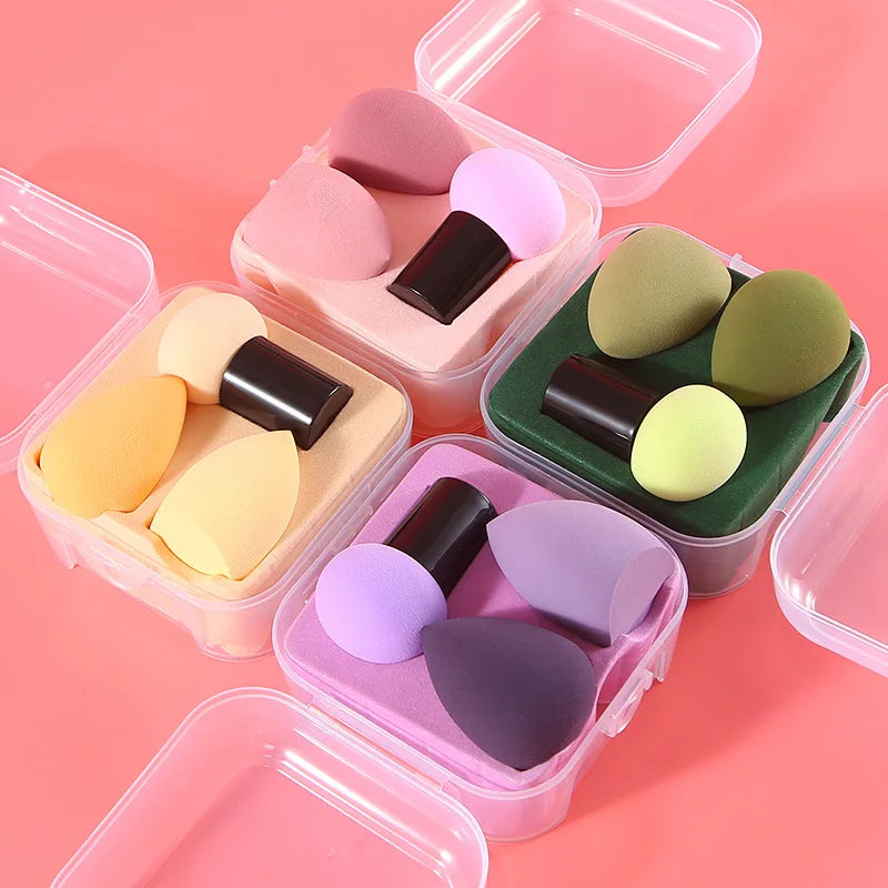 3-Piece Makeup Sponge Set with Storage Case - 2