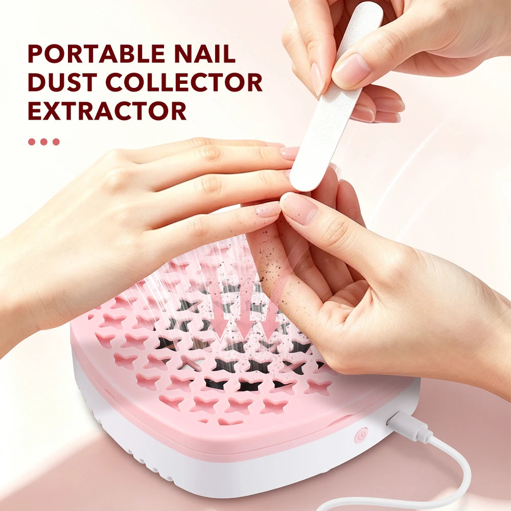 USB Nail Dust Collector for Home Manicure