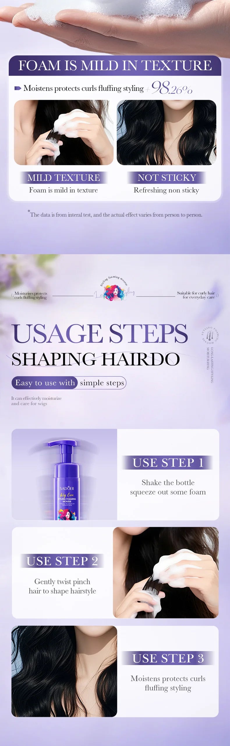 Volumizing Hair Styling Mousse for Natural Hold and Shine - 13