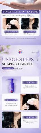 Volumizing Hair Styling Mousse for Natural Hold and Shine