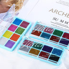 Chunky Glitter Eyeshadow Palette for Face and Body