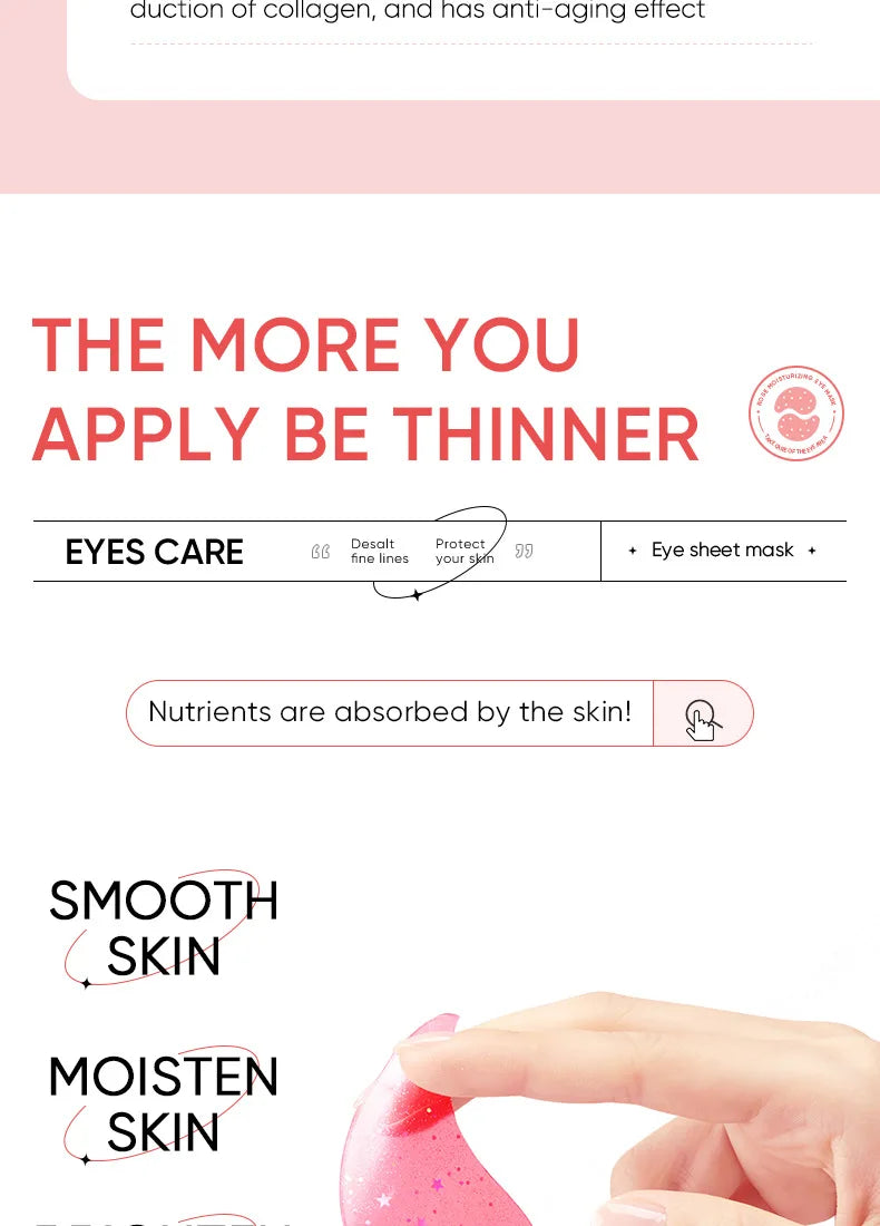 Rose Collagen Hydrating Eye Mask Patches - 18