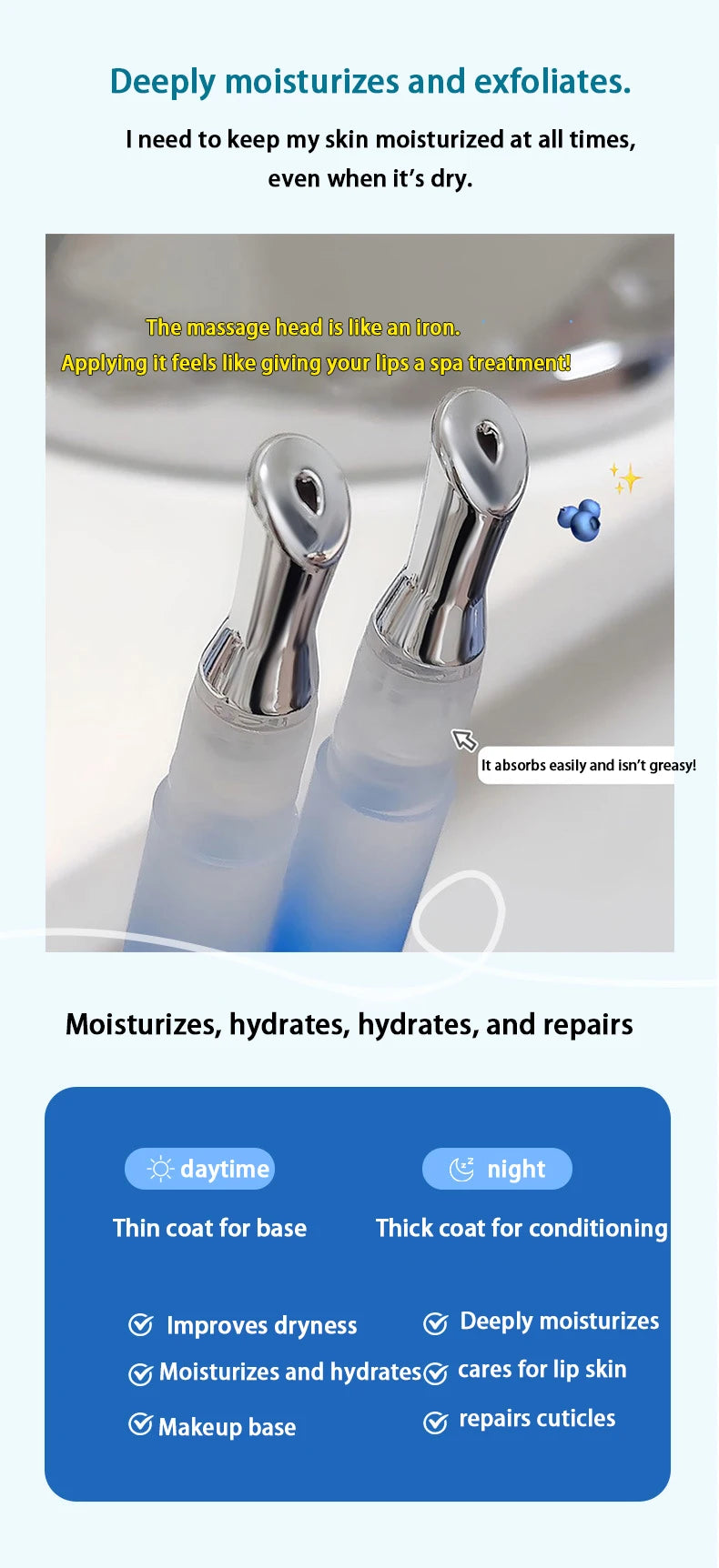 Hydrating Honey Lip Essence Oil for Dry Lips