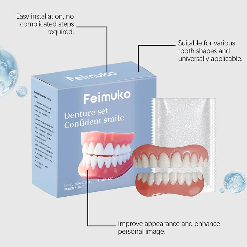 Temporary Cosmetic Dentures for Instant Smile Confidence