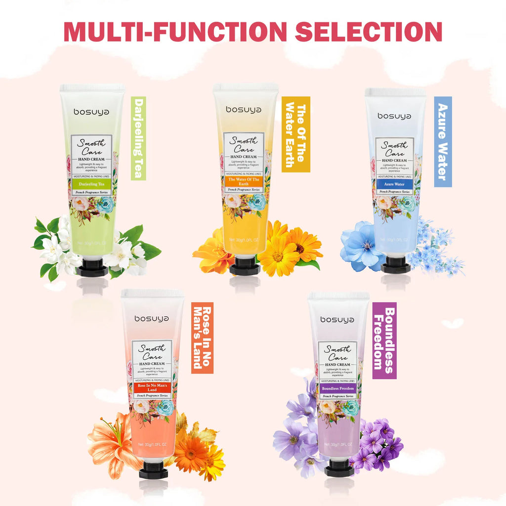 Moisturizing Floral Hand Cream Set for Dry Skin