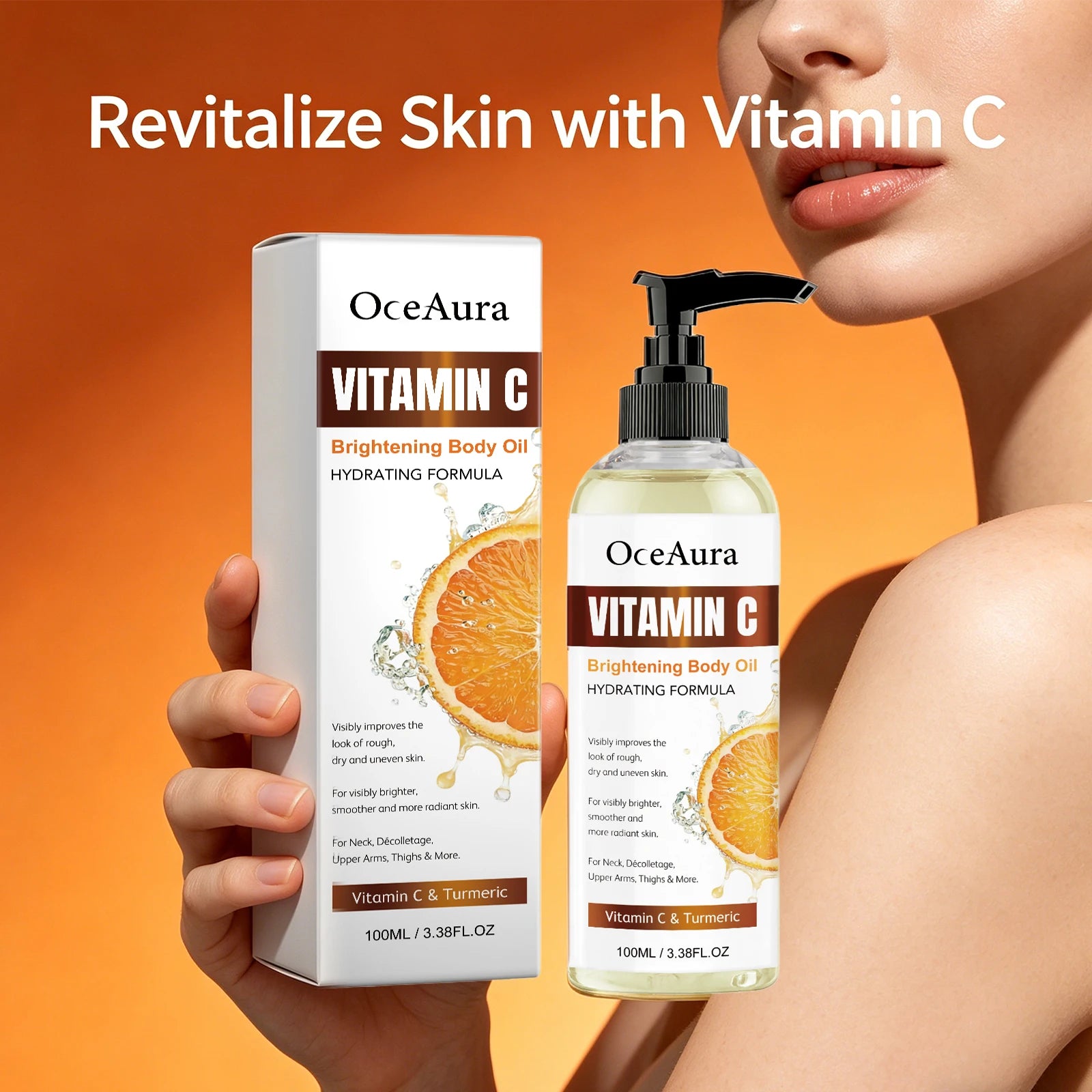 Turmeric Vitamin C Brightening and Hydrating Body Oil - 6