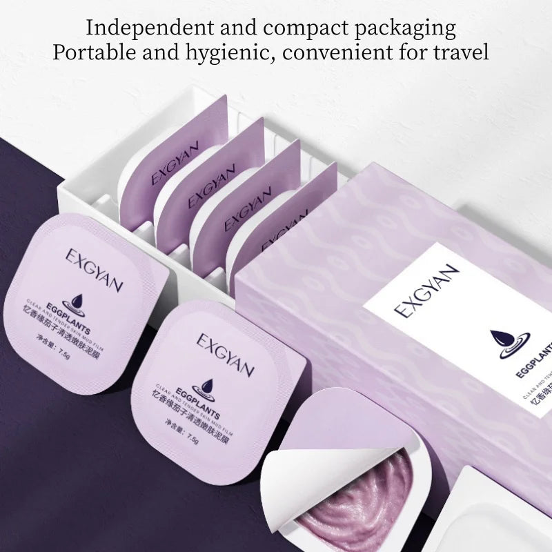 Eggplant Pore Cleansing and Moisturizing Face Mask Set