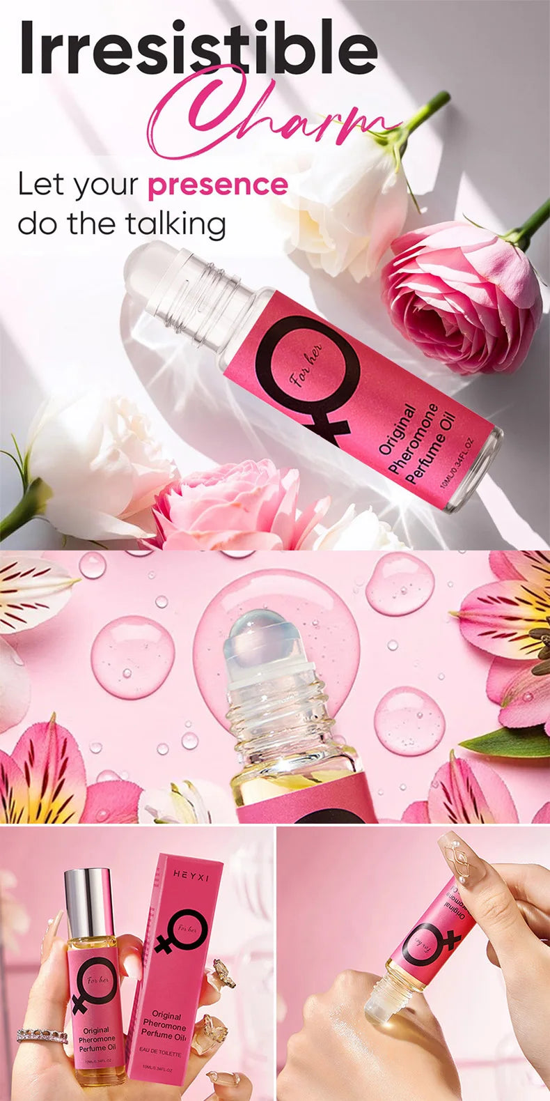 Long-Lasting Pheromone Roll-On Perfume for Women - 7