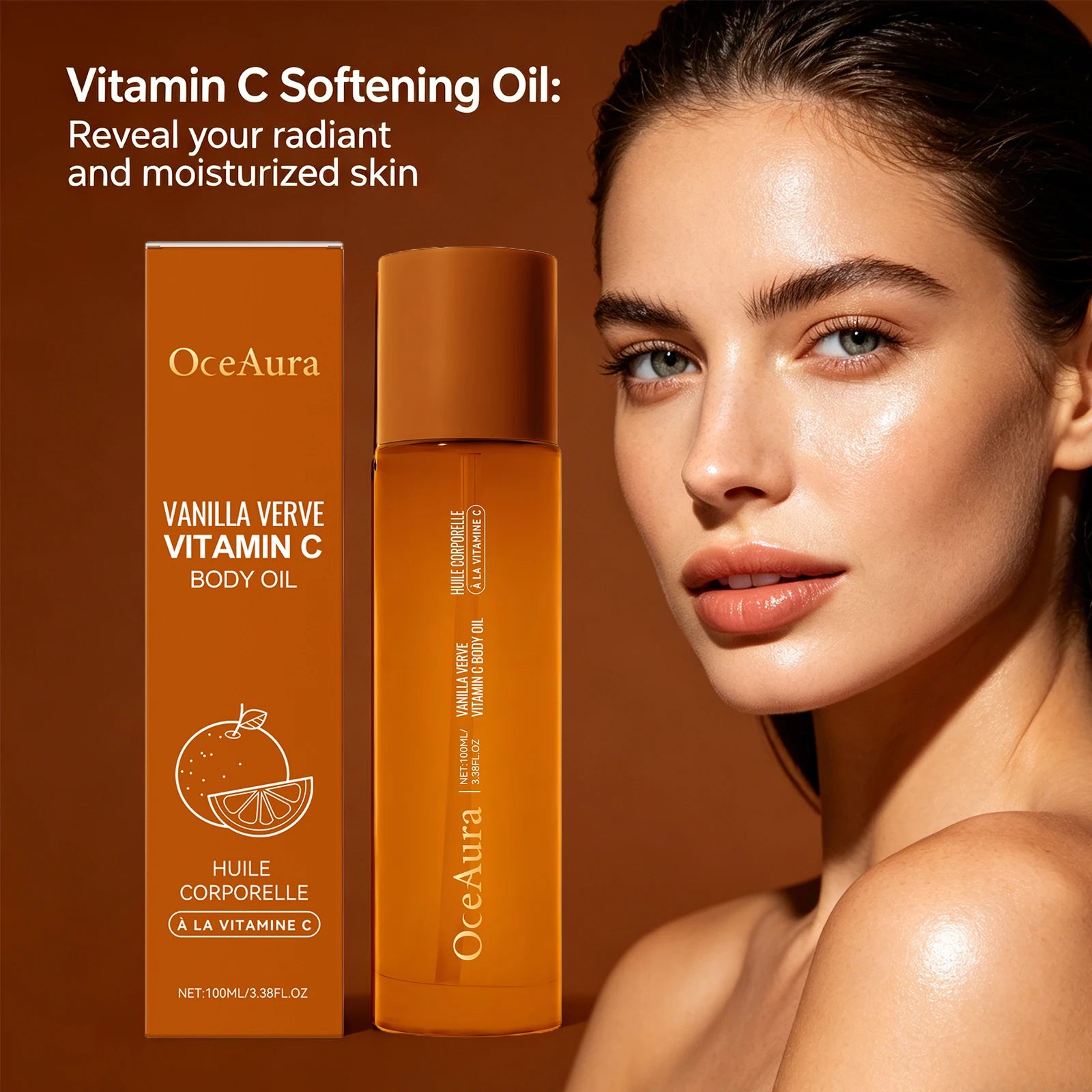 Vitamin C Brightening Body Oil for Glowing Hydrated Skin - 2