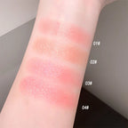Rose Embossed Shimmer Blush Powder